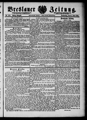Breslauer Zeitung on Jun 21, 1894