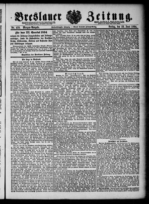 Breslauer Zeitung on Jun 22, 1894