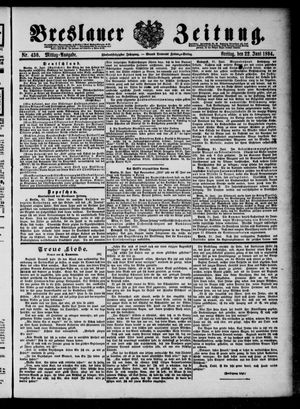 Breslauer Zeitung vom 22.06.1894