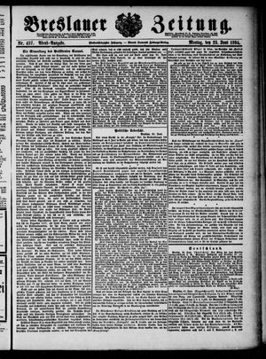 Breslauer Zeitung on Jun 25, 1894