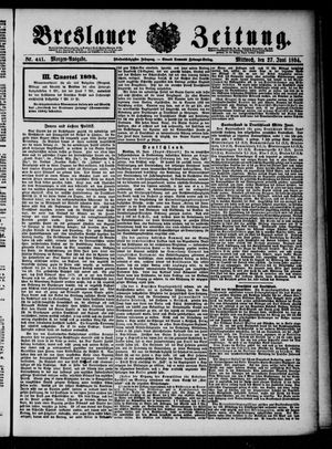 Breslauer Zeitung on Jun 27, 1894