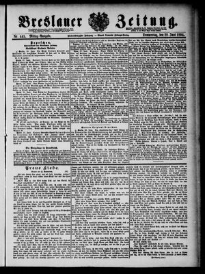 Breslauer Zeitung on Jun 28, 1894