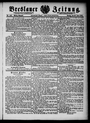 Breslauer Zeitung on Jun 29, 1894