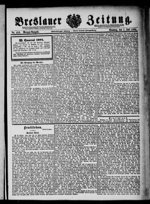 Breslauer Zeitung on Jul 1, 1894