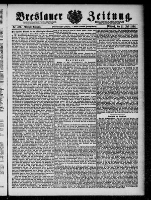 Breslauer Zeitung vom 11.07.1894
