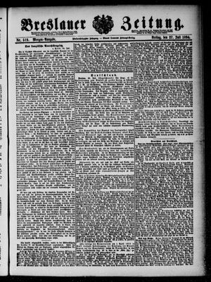 Breslauer Zeitung vom 27.07.1894