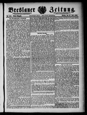 Breslauer Zeitung vom 27.07.1894