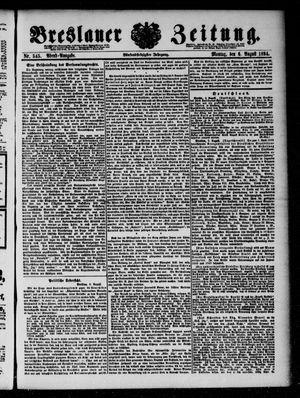 Breslauer Zeitung vom 06.08.1894