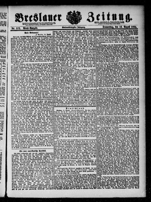 Breslauer Zeitung vom 16.08.1894