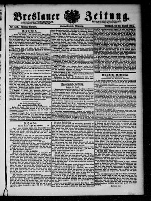 Breslauer Zeitung vom 22.08.1894