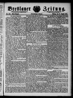 Breslauer Zeitung vom 27.08.1894