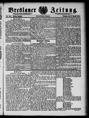 Breslauer Zeitung vom 28.08.1894