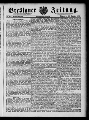 Breslauer Zeitung vom 12.09.1894