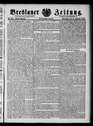 Breslauer Zeitung vom 13.09.1894