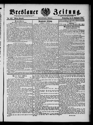 Breslauer Zeitung vom 13.09.1894