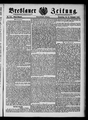 Breslauer Zeitung vom 13.09.1894