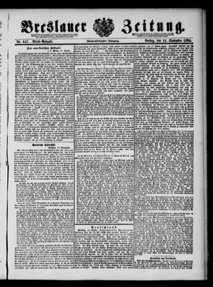 Breslauer Zeitung vom 14.09.1894