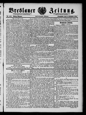 Breslauer Zeitung vom 15.09.1894
