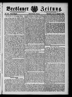 Breslauer Zeitung vom 15.09.1894