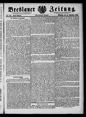 Breslauer Zeitung vom 19.09.1894