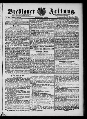 Breslauer Zeitung vom 20.09.1894