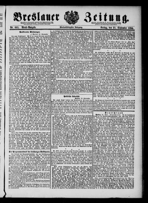 Breslauer Zeitung vom 21.09.1894