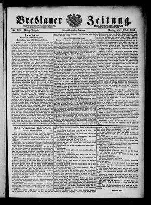 Breslauer Zeitung vom 01.10.1894