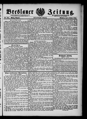 Breslauer Zeitung vom 03.10.1894
