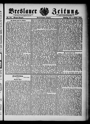 Breslauer Zeitung vom 07.10.1894