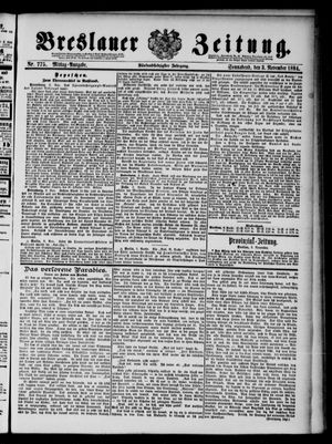 Breslauer Zeitung vom 03.11.1894