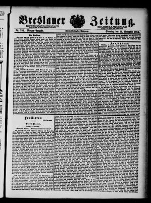 Breslauer Zeitung vom 11.11.1894
