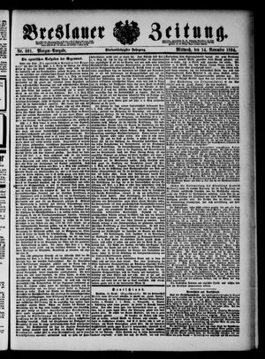Breslauer Zeitung vom 14.11.1894