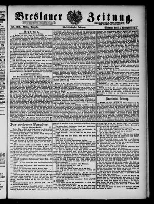 Breslauer Zeitung vom 14.11.1894