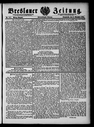 Breslauer Zeitung vom 17.11.1894