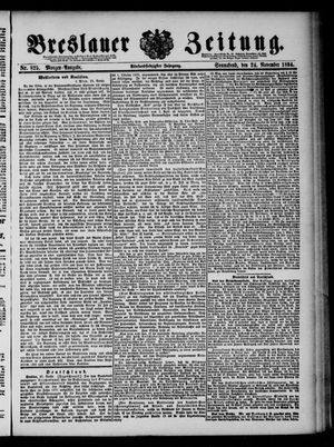 Breslauer Zeitung vom 24.11.1894