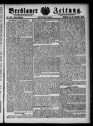 Breslauer Zeitung vom 28.11.1894