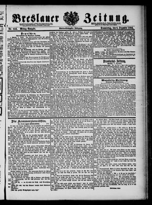 Breslauer Zeitung vom 06.12.1894