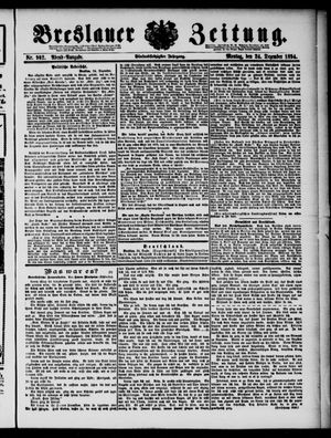 Breslauer Zeitung vom 24.12.1894