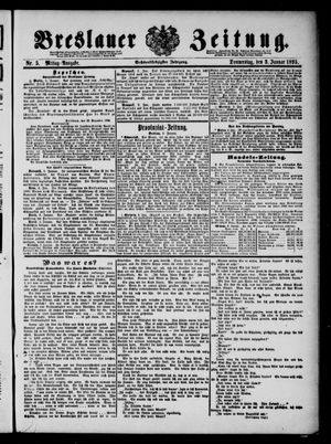 Breslauer Zeitung on Jan 3, 1895