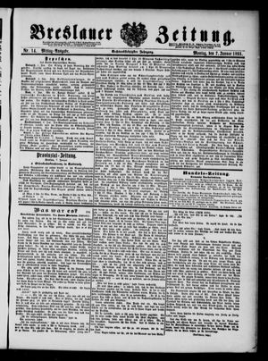 Breslauer Zeitung on Jan 7, 1895