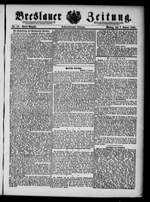 Breslauer Zeitung vom 07.01.1895