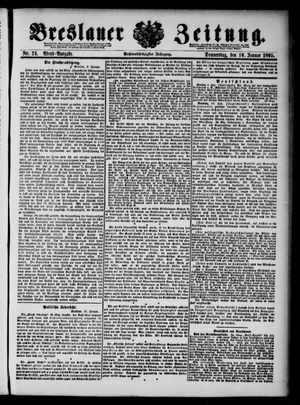 Breslauer Zeitung on Jan 10, 1895