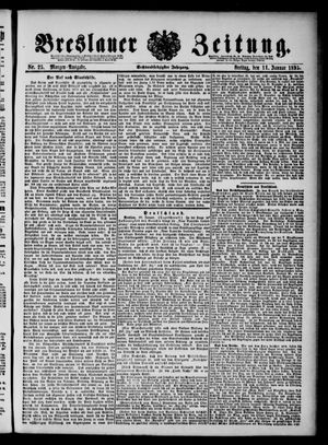 Breslauer Zeitung on Jan 11, 1895