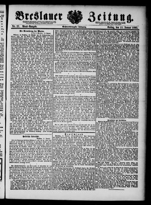 Breslauer Zeitung on Jan 11, 1895