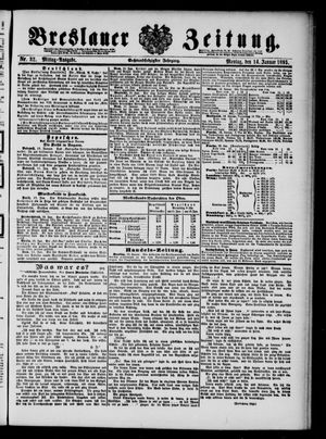 Breslauer Zeitung vom 14.01.1895