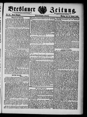 Breslauer Zeitung on Jan 14, 1895