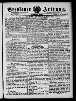 Breslauer Zeitung vom 15.01.1895