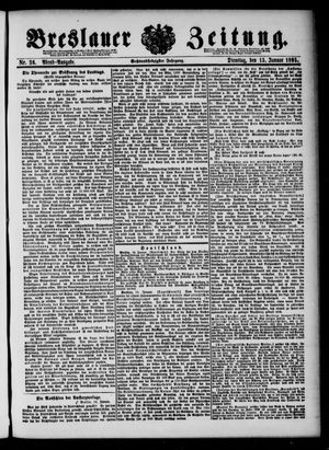 Breslauer Zeitung on Jan 15, 1895