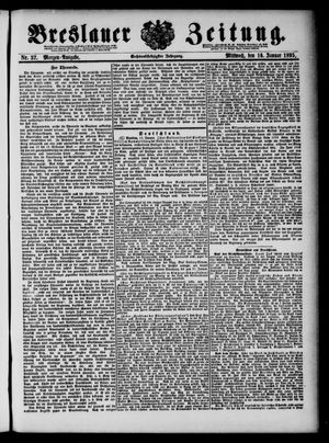 Breslauer Zeitung on Jan 16, 1895