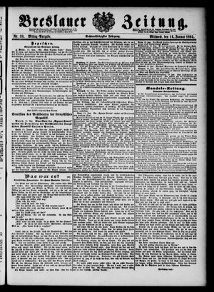 Breslauer Zeitung vom 16.01.1895